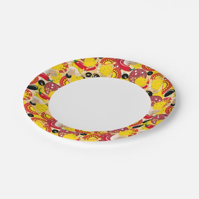 Pizza Paper Plates (Angled)
