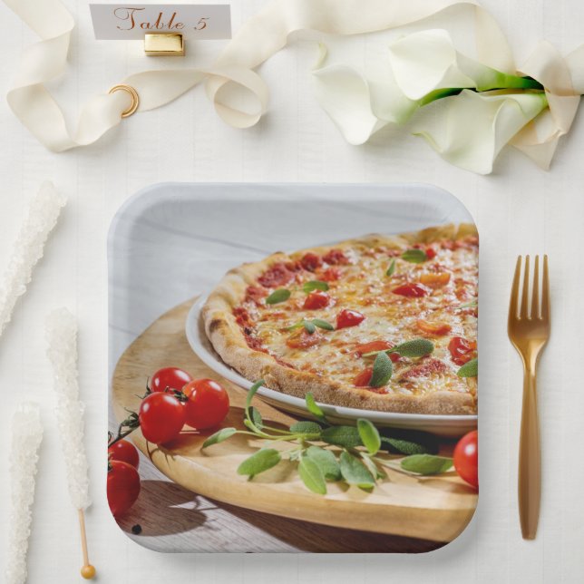 Pizza Paper Plates (Wedding)