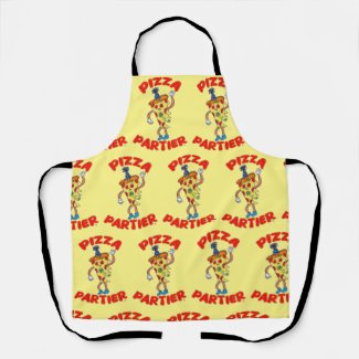 Pizza Partier Funny Cartoon Slice Fun Art