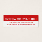 pizza party appointment card (Back)