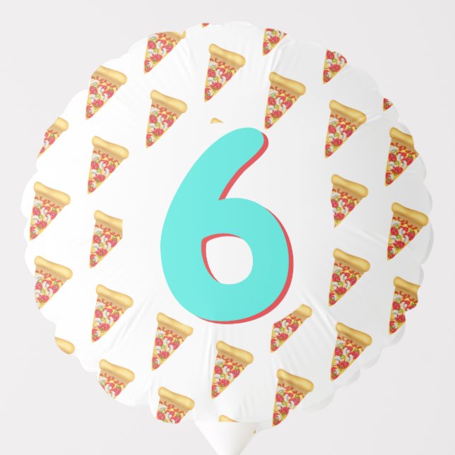 Pizza party balloon (Front)