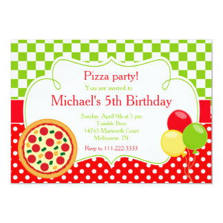 Pizza Party Invitations & Announcements | Zazzle