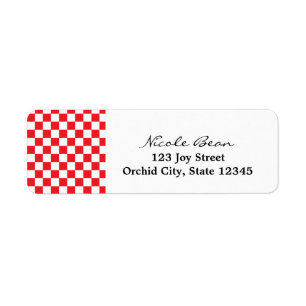 Pizza Party Birthday Invitation Address Labels