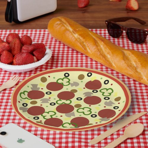 Pizza Party Birthday Paper Plates