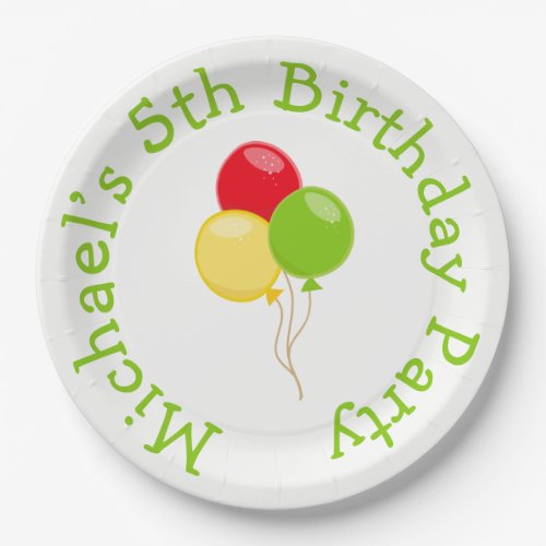 Pizza Party Birthday Paper Plates