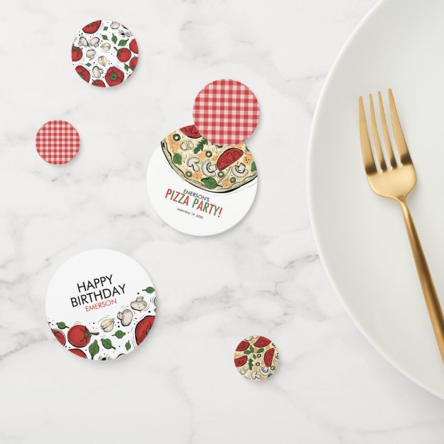 Pizza Party Birthday Table Confetti (Group)