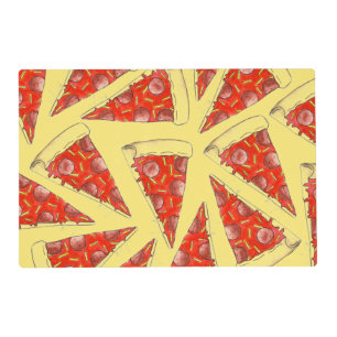 Pizza Party Cheese Pepperoni Pie Slice Pizzeria Placemat