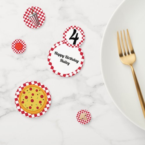 Pizza Party Confetti Table Decor