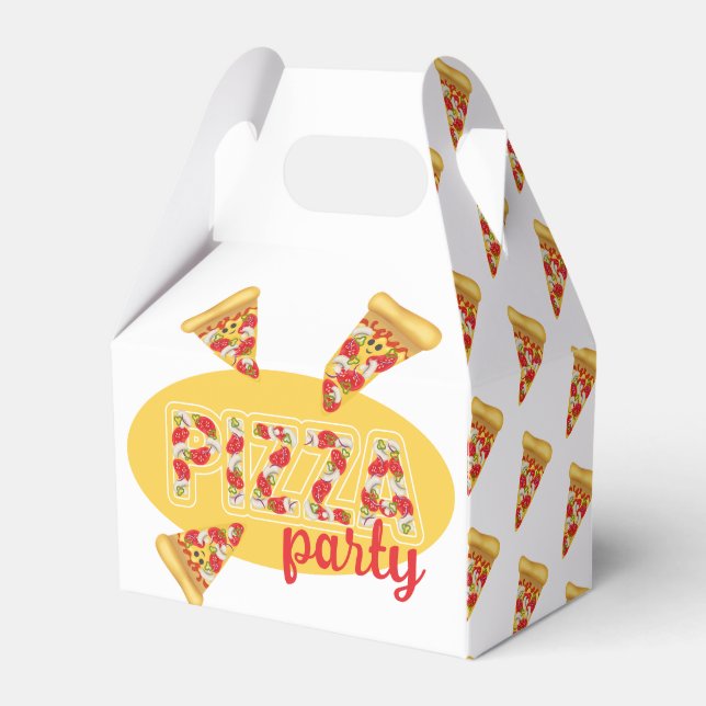Pizza party favor boxes (Front Side)