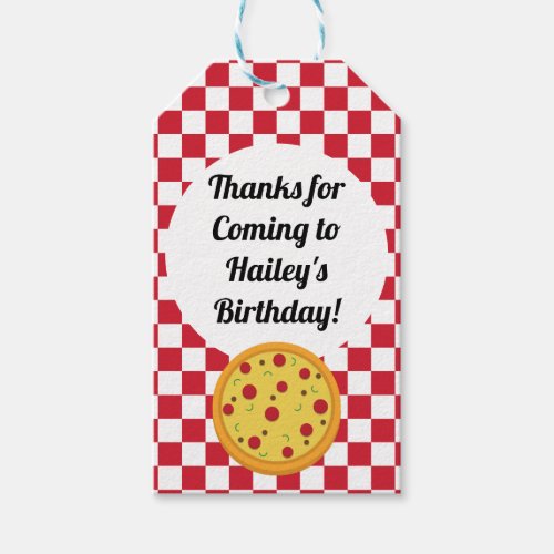 Pizza Party Favor Tag
