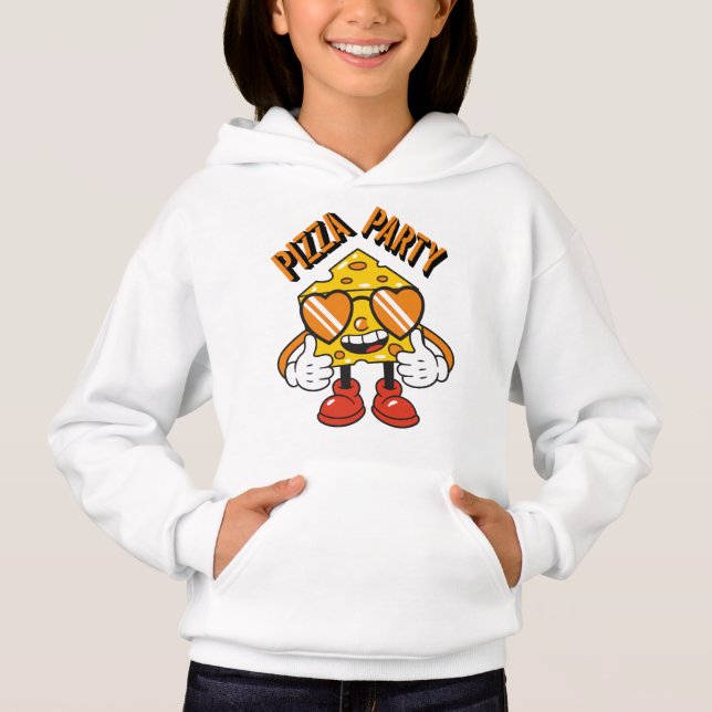 Pizza Party – Fun and Cheesy Design for Food Lover Hoodie (Front)