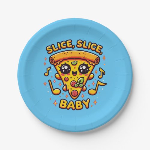 Pizza Party Funny Paper Plates