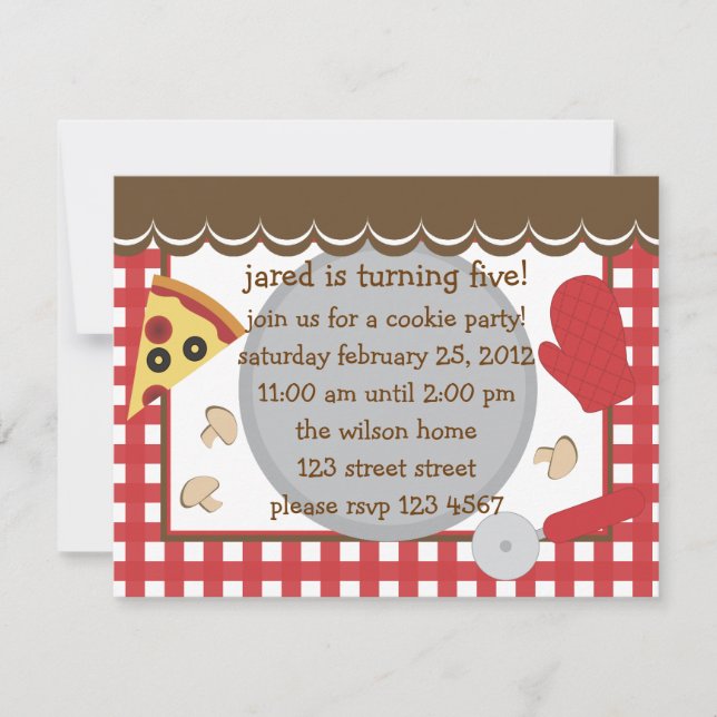 Pizza Party!. Invitation (Front)