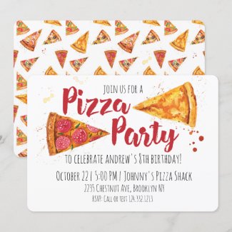 Pizza Party Invitation