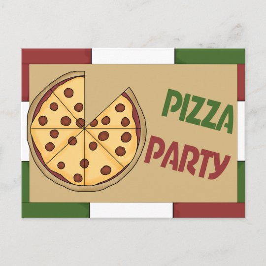 Pizza Party Invitation Zazzle Com