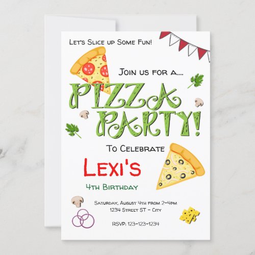 Pizza Party Invitation