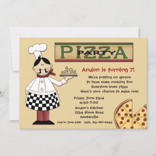 Pizza Party Invitation