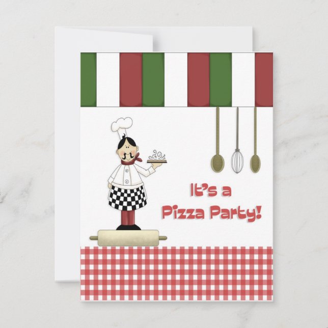 Pizza Party Invitation (Front)
