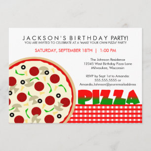 Pizza Party Invitation