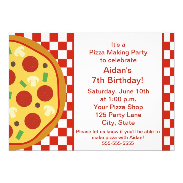 Pizza Party Invitation