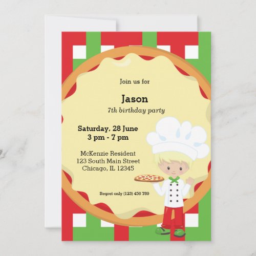 Pizza Party Invitation