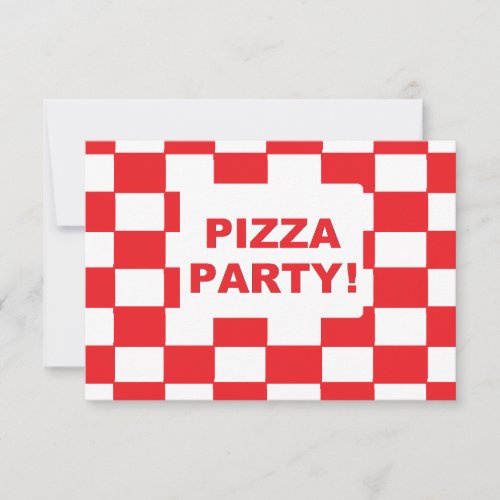 Pizza Party Invitations