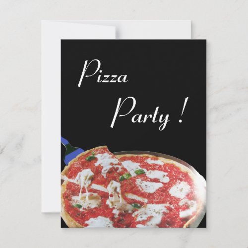 PIZZA PARTY ITALIAN KITCHEN dinner brunch Invitation