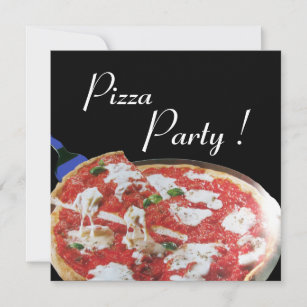 PIZZA PARTY, ITALIAN KITCHEN dinner, brunch Invitation