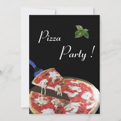 PIZZA PARTY ITALIAN KITCHEN dinner brunch Invitation