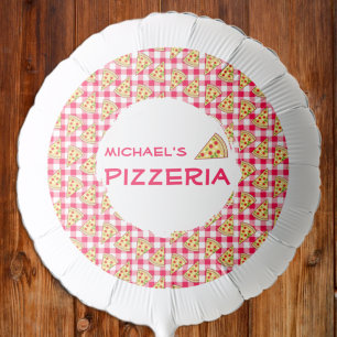 Pizza Party Kids Birthday Balloon