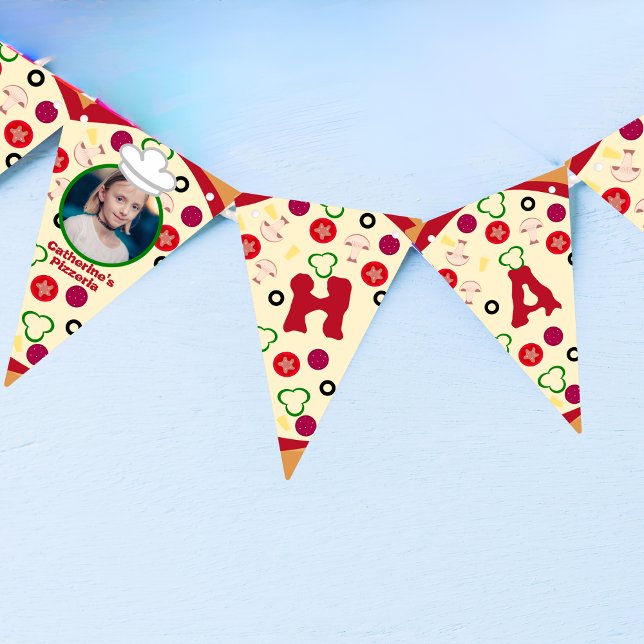 Pizza Party Kids Birthday  Bunting Flags (Creator Uploaded)