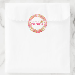 Pizza Party Kids Birthday Classic Round Sticker