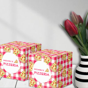 Pizza Party Kids Birthday Favor Boxes