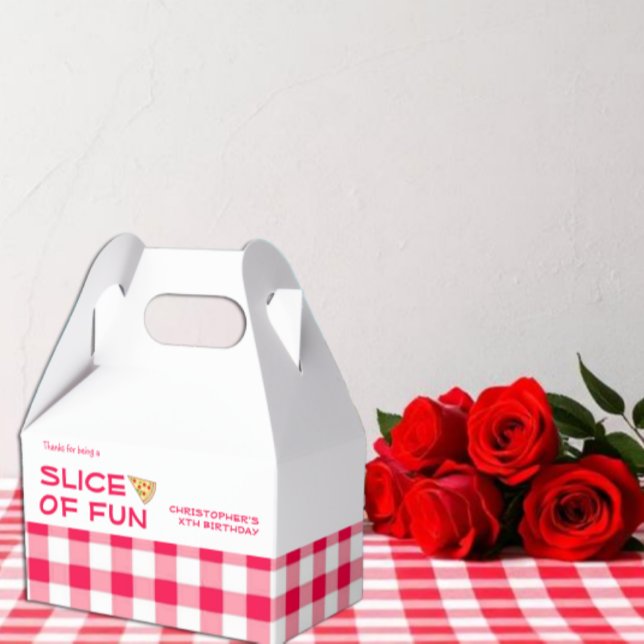 Pizza Party Kids Birthday Favor Boxes (Creator Uploaded)