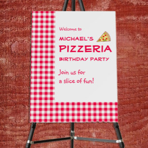 Pizza Party Kids Birthday Foam Board