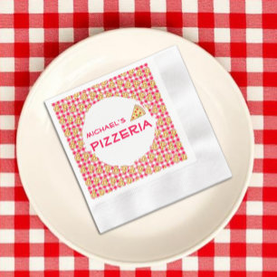 Pizza Party Kids Birthday Napkins