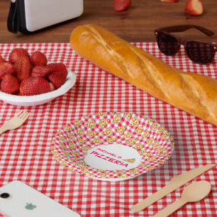 Pizza Party Kids Birthday Paper Bowls
