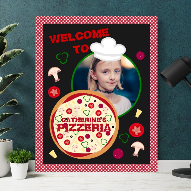 Pizza Party Kids Birthday Pizzaria Foam Board (Creator Uploaded)