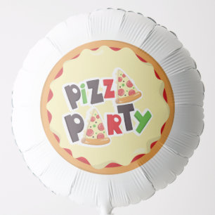 Pizza Party - Large Helium Balloon