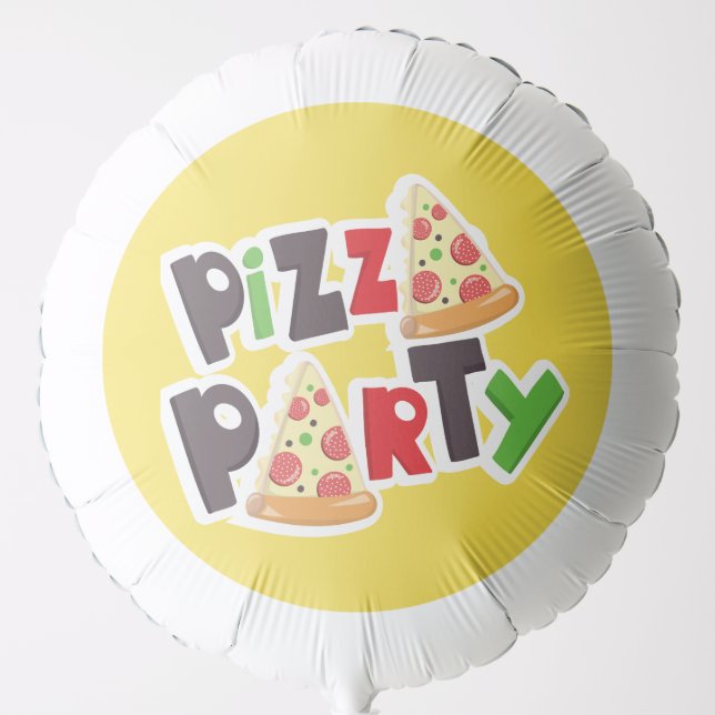 Pizza Party - Large Helium Balloon (Front)