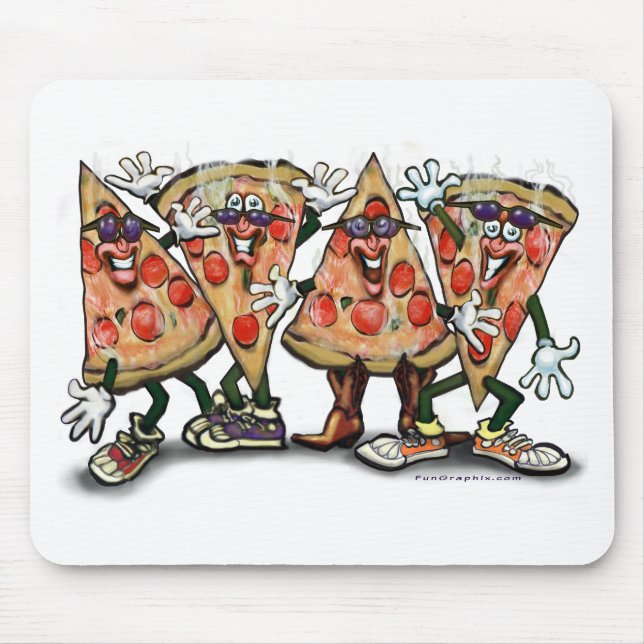 Pizza Party Mouse Pad (Front)