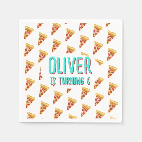 Pizza party napkins