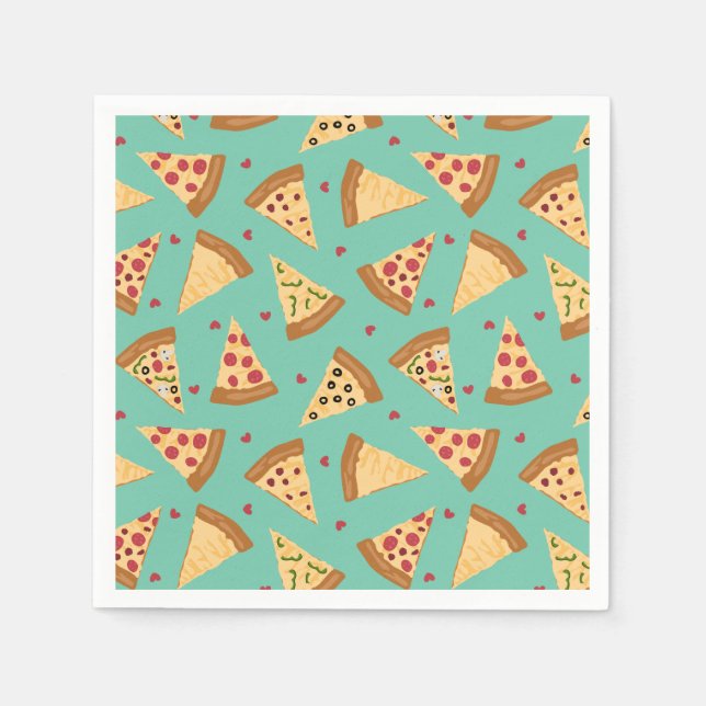 Pizza Party Napkins (Front)