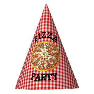 Pizza Party Paper Party Birthday Hat