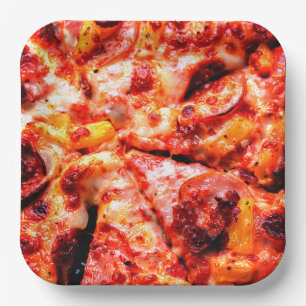 Pizza Party Paper Plates