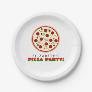Pizza Party Paper Plates