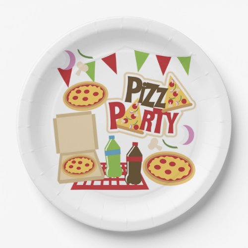 Pizza Party Paper Plates