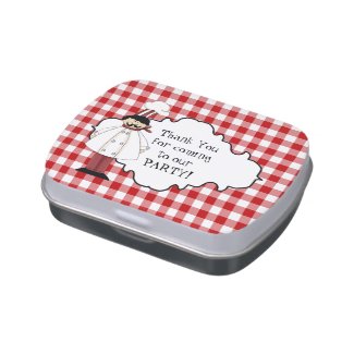 Pizza Party Peppermint Party favors candy tin