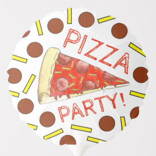 Pizza Party Pepperoni Cheese New York Pizzeria Balloon