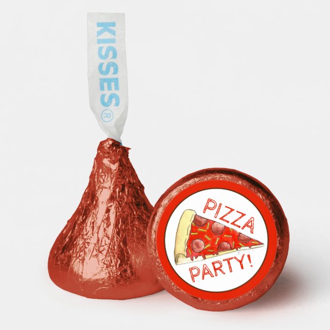 PIZZA PARTY! Pepperoni Cheese Pie Slice Pizzeria Hershey®'s Kisses® (Front)